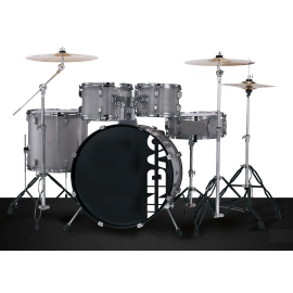 BATERÍA JINBAO BOMBO DE 22" GRIS OSCURO