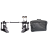 PEDAL DOBLE DE BOMBO JINBAO CON FUNDA