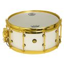CAJA JINBAO 14" x 6" POP MADERA BLANCO LACADO/DORADO
