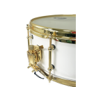 CAJA JINBAO 14" x 6" POP MADERA BLANCO LACADO/DORADO