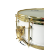 CAJA JINBAO 14" x 6" POP MADERA BLANCO LACADO/DORADO