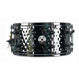 CAJA JINBAO 14" x 6.5" CROMADO MARTILLEADO