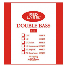 "Cuerda contrabajo Super-Sensitive Red Label 1ª Sol Medium 1/4"