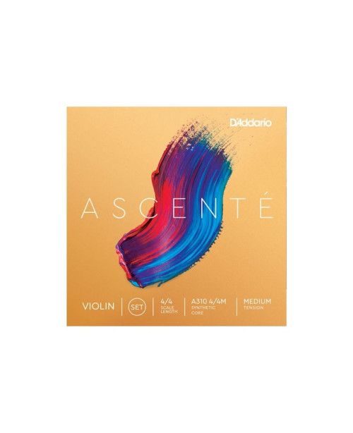 Set de cuerdas violín D'Addario Ascenté A310 Bola Medium 4/4