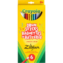 BAQUETAS ZILDJIAN ZKIDS CRAYOLA - Pack 6 unidades / Colores