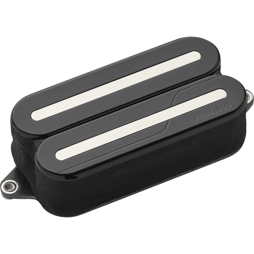 PASTILLA HUMBUCKER FLUENCE MODERN OPEN CORE CERÁMICA RAILS - NEGRA / NICKEL