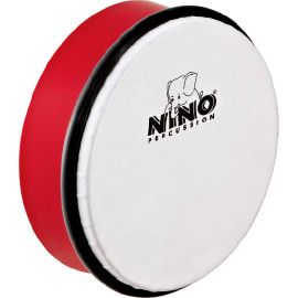 PANDERO PLASTICO 6' ROJO NINO4