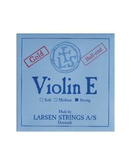 Cuerda violín Larsen 1ª Mi Bola oro Strong 4/4