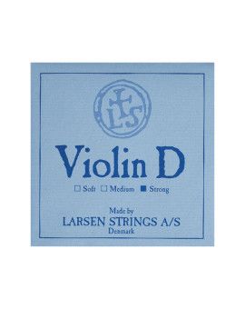 Cuerda violín Larsen 3ª Re plata Strong 4/4
