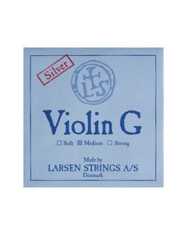 Cuerda violín Larsen 4ª Sol plata Medium 4/4