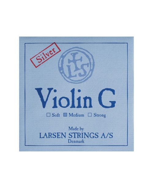 "Cuerda violín Larsen 4ª Sol plata Medium"