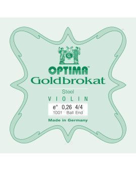Cuerda violín Optima Goldbrokat 1001 1ª Mi Bola 0.26 Medium 4/4