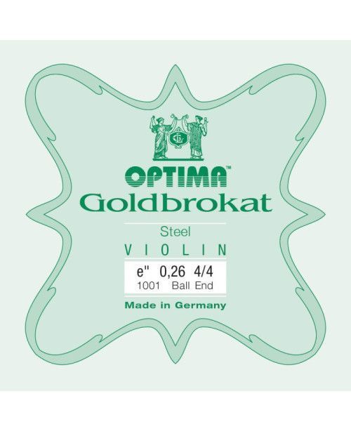 Cuerda violín Optima Goldbrokat 1001 1ª Mi Bola 0.26 Medium 4/4