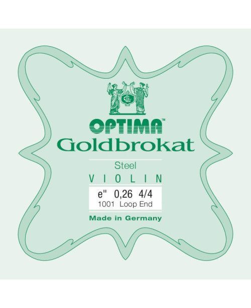 Cuerda violín Optima Goldbrokat 1001 1ª Mi lazo 0.26 Medium 4/4