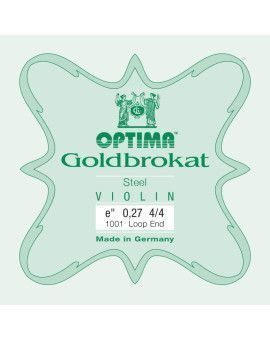 Cuerda violín Optima Goldbrokat 1001 1ª Mi lazo 0.27 Hard 4/4