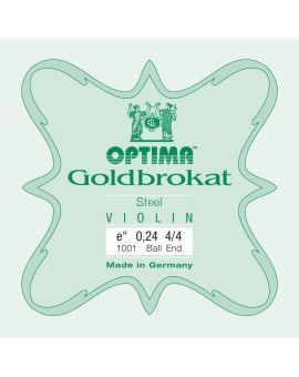 Cuerda violín Optima Goldbrokat 1001 1ª Mi Bola 0.24 Extra-light 4/4
