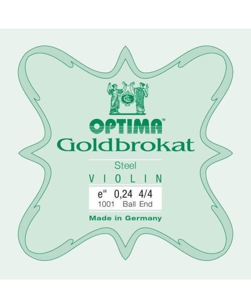 Cuerda violín Optima Goldbrokat 1001 1ª Mi Bola 0.24 Extra-light 4/4