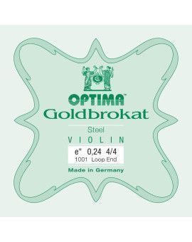 Cuerda violín Optima Goldbrokat 1001 1ª Mi lazo 0.24 Extra-light 4/4