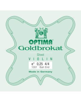 Cuerda violín Optima Goldbrokat 1001 1ª Mi Bola 0.25 Light 4/4