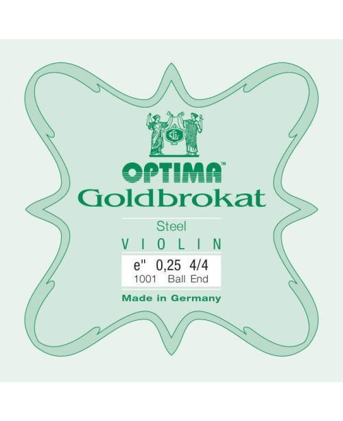 Cuerda violín Optima Goldbrokat 1001 1ª Mi Bola 0.25 Light 4/4