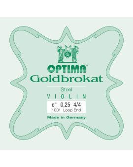 Cuerda violín Optima Goldbrokat 1001 1ª Mi lazo 0.25 Light 4/4