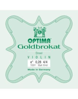 Cuerda violín Optima Goldbrokat 1001 1ª Mi Bola 0.28 Extra-hard 4/4