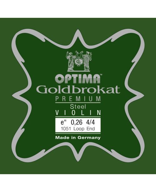 Cuerda violín Optima Goldbrokat Premium 1051 1ª Mi lazo 0.26 Medium 4/4