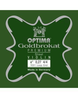 Cuerda violín Lenzner Goldbrokat Premium 1051 1ª Mi lazo 0.27 Strong 4/4