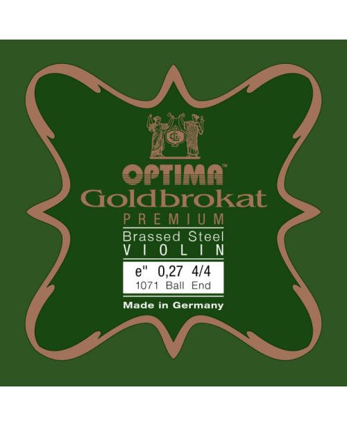Cuerda violín Optima Goldbrokat Premium Brassed 1071 1ª Mi Bola 0.27 Strong 4/4