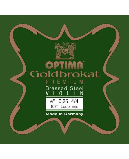 Cuerda violín Optima Goldbrokat Premium Brassed 1071 1ª Mi lazo 0.26 Medium 4/4