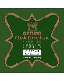 Cuerda violín Optima Goldbrokat Premium Brassed 1071 1ª Mi lazo 0.27 Strong 4/4