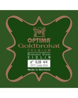 Cuerda violín Optima Goldbrokat Premium Brassed 1071 1ª Mi lazo 0.28 Strong 4/4