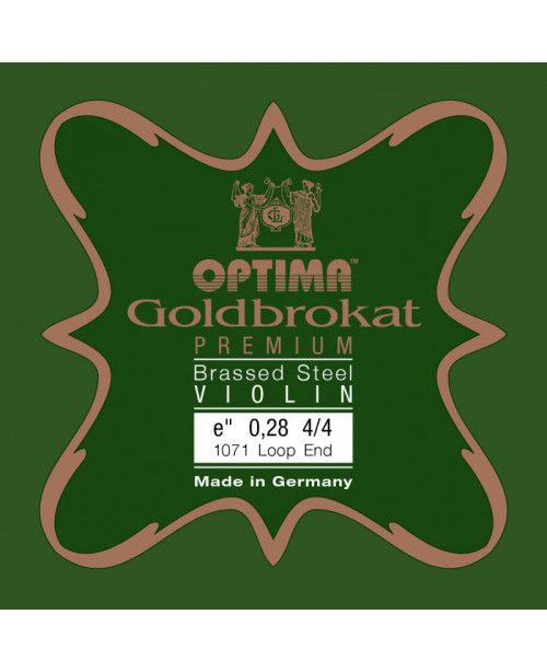 Cuerda violín Optima Goldbrokat Premium Brassed 1071 1ª Mi lazo 0.28 Strong 4/4