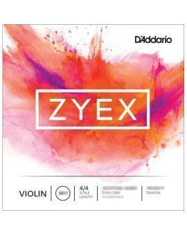 Cuerda violín D'Addario Zyex DZ313S 3ª Re plata Medium 4/4