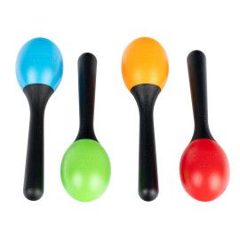 MARACAS SET, 4 UD (BL, GR, OR,