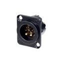 CONECTOR XLR CHASIS MACHO 8+2