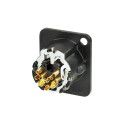 CONECTOR XLR CHASIS MACHO 8+2