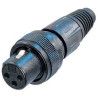 CONECTOR XLR 3 POLOS HEMBRA NC