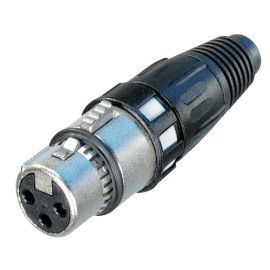 CONECTOR XLR 3 POLOS HEMBRA NC