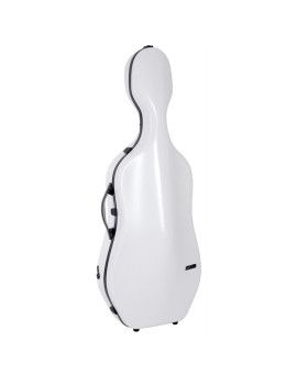 Estuche cello Bam SUP1005XLW Slim 2.9 Ice Suprême Hightech 4/4 Blanco/Negro