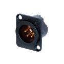 CONECTOR CHASIS 4 POLOS MACHO