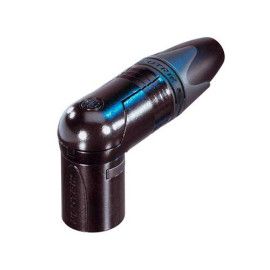 CONECTOR ACODADO XLR MACHO 4 P