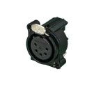 CONECTOR XLR CHASIS HEMBRA 5PO