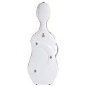 Estuche cello Bam SUP1005XLW Slim 2.9 Ice Suprême Hightech 4/4 Blanco/Naranja