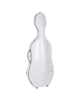 Estuche cello Bam SUP1005XLW Slim 2.9 Ice Suprême Hightech 4/4 Blanco/Plata