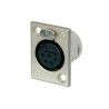 CONECTOR XLR CHASIS HEMBRA 6 P