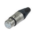 CONECTOR XLR FEM. 6 POLOS SWIT