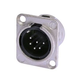 CONECTOR XLR CHASIS MACHO 6 PO
