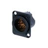 CONECTOR XLR CHASIS MACHO 6 PO