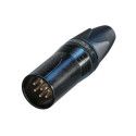 CONECTOR XLR MACHO 6 POLOS B N